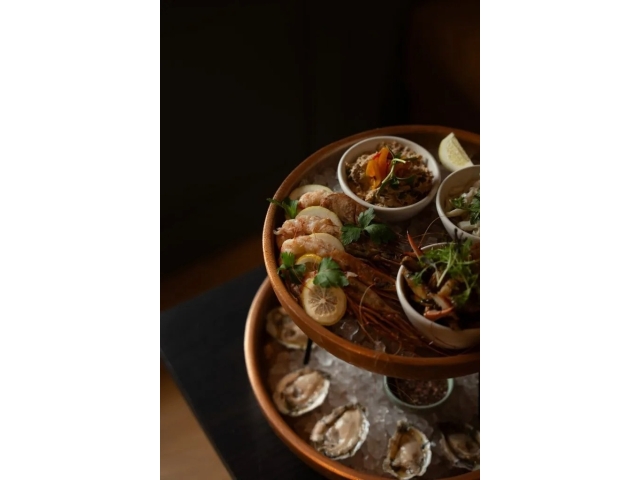 Seafood on a platter