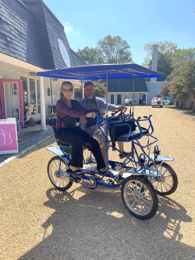 Enjoy a ride through Urbanna in one of the inn's signature surreys!