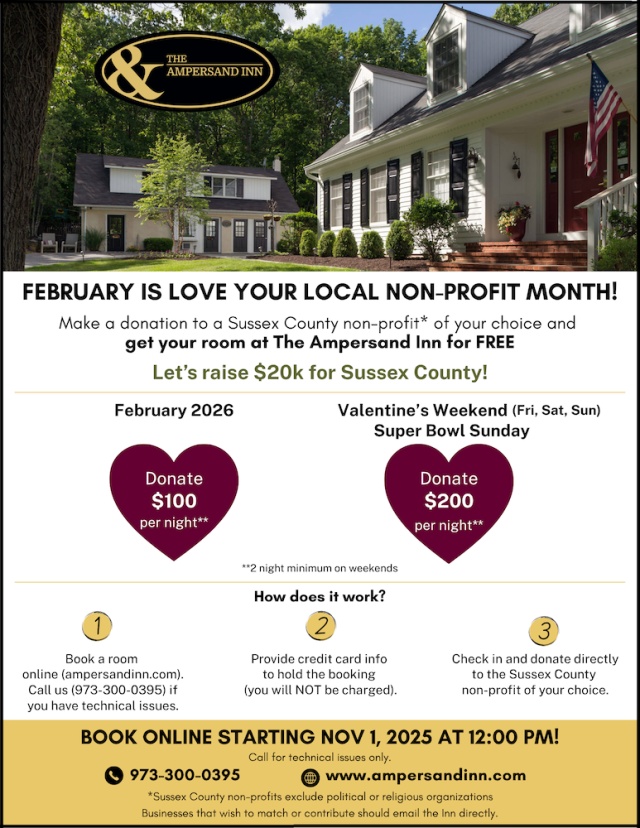 Love Your Local Non-Profit Month - Free Rooms