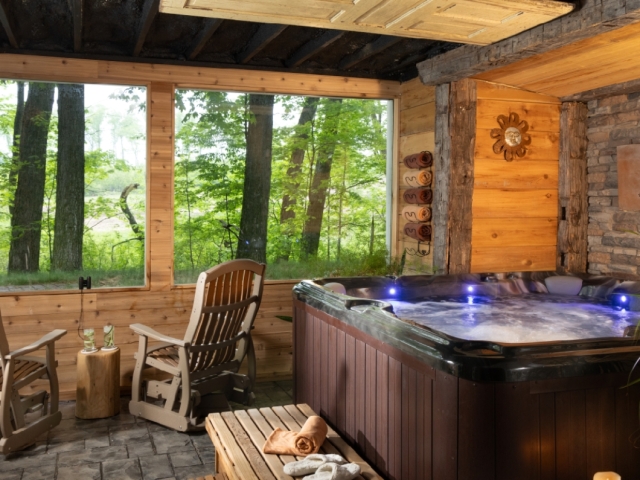 hot tub at the inn