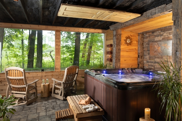 hot tub at the inn