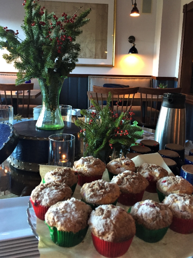 Muffins on the breakfast table