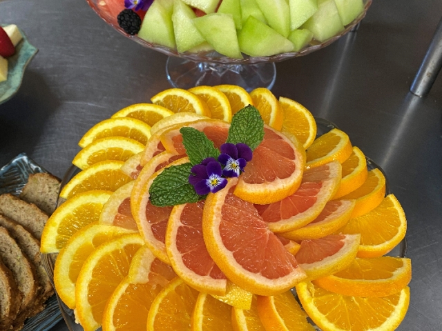 Fruit plate for morning breakfast table