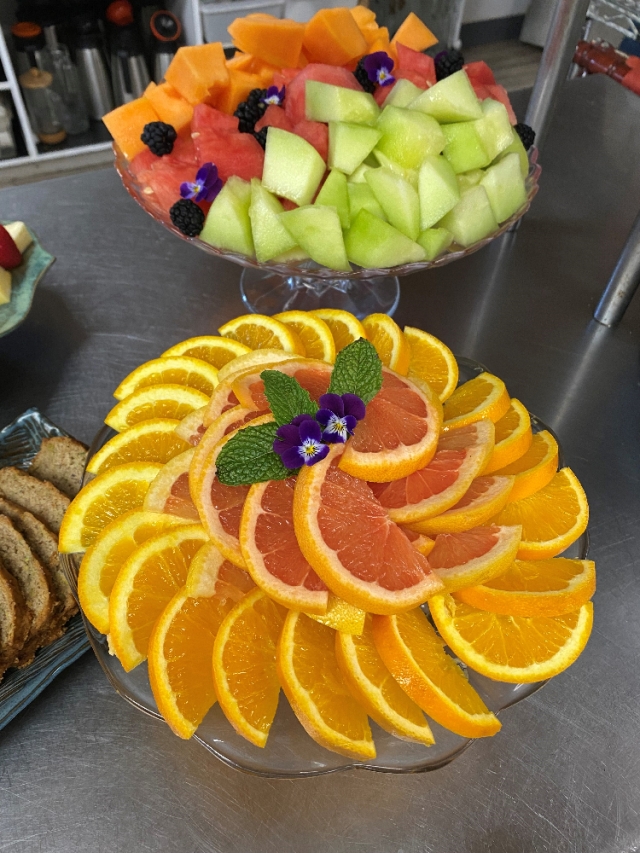 Fruit plate for morning breakfast table