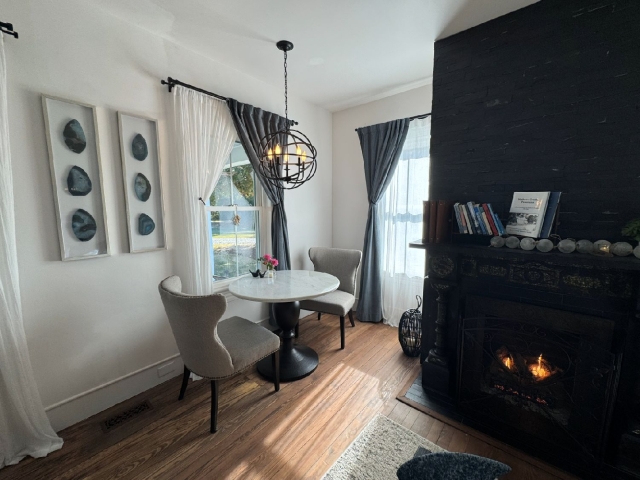 Morning Room is quiet and cozy.