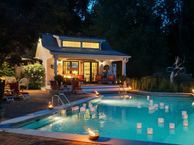 Pool Coutyard and Common Area Pool House