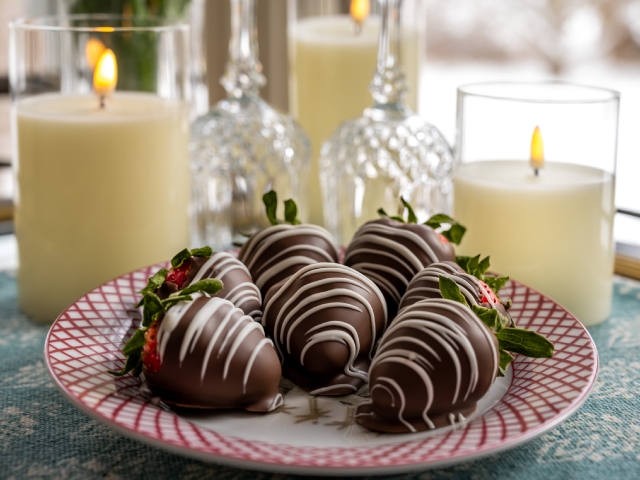 Fresh chocolate covered strawberries, by Brett