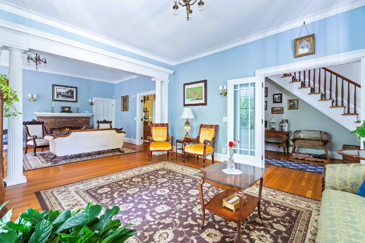 A parlor that holds the easy grace of our 1800s home.