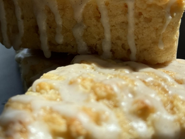 My fresh lemon scones, bright and tender, glazed while still warm from the oven
