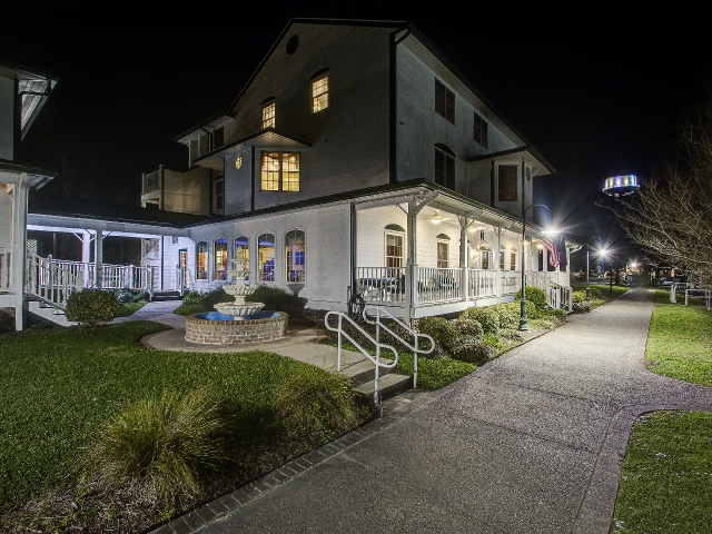 water fountain night