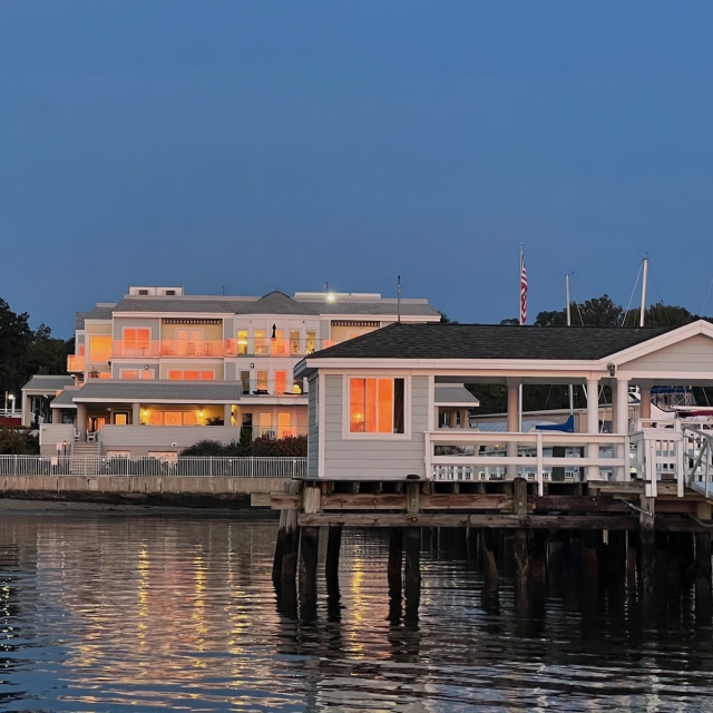 Fathoms Inn view from water