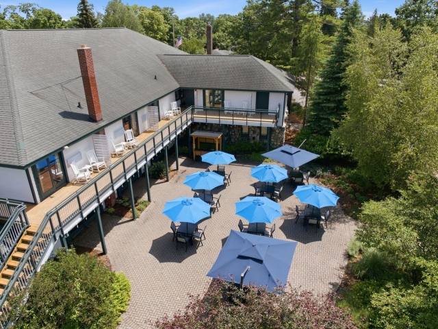 Garden Courtyard at The Lodge