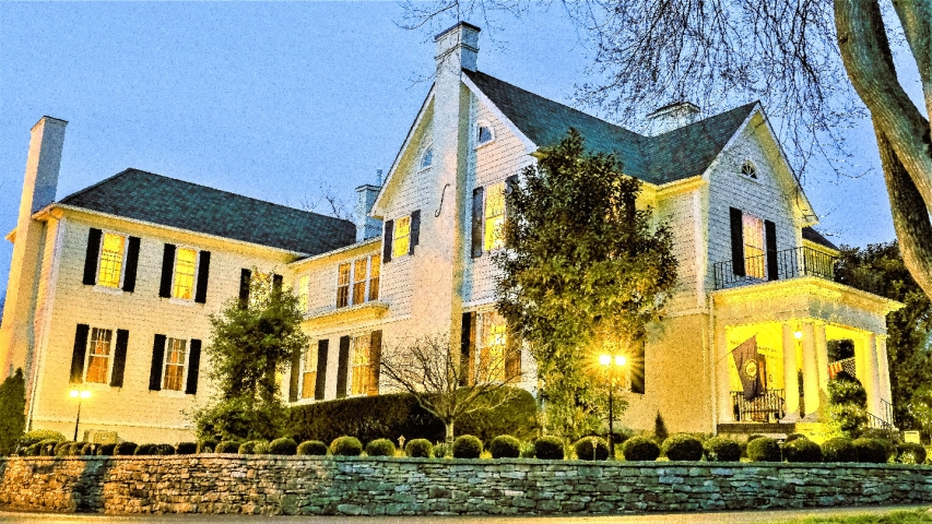 A side view of A Storybook Inn