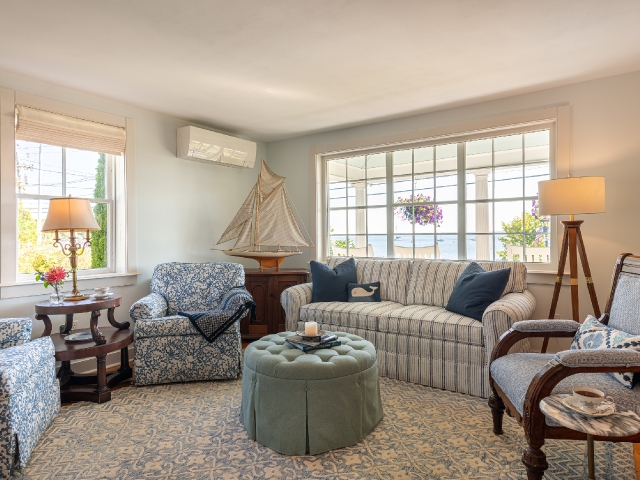 Living room with ocean view