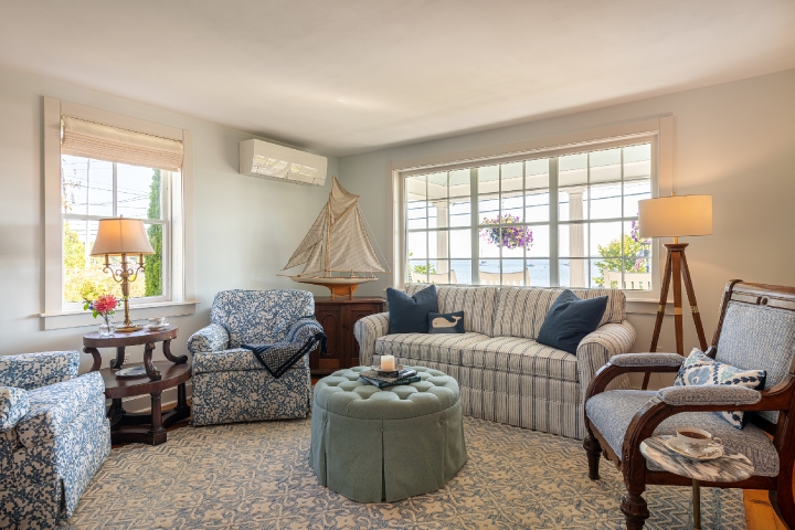 Living room with ocean view